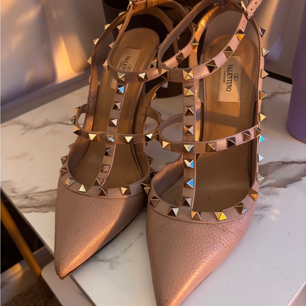 Valentino Women's Blush Studded Heels